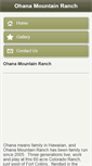 Mobile Screenshot of ohanamountainranch.com